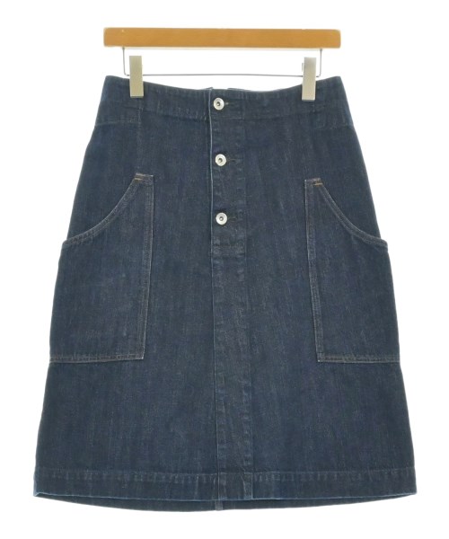 MHL.(エムエイチエル)ロング・マキシ丈スカート 紺 サイズ:27(M位)/2200667006027