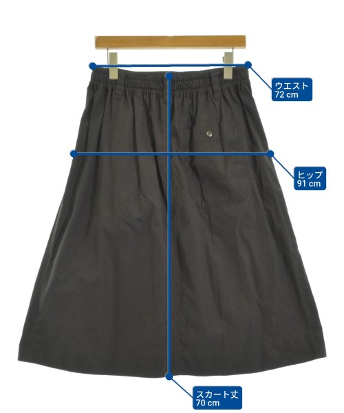 MHL.（エムエイチエル）ロング・マキシ丈スカート グレー サイズ:11(L位) レディース/2200669152029