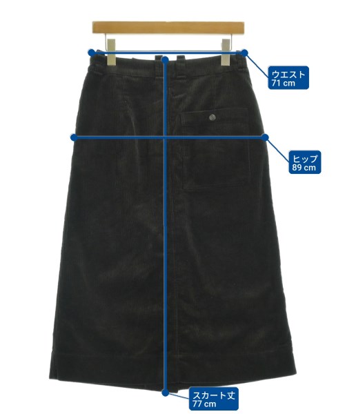 MHL.（エムエイチエル）ロング・マキシ丈スカート 緑 サイズ:2(M位) レディース/2200663558087