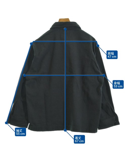 MHL.（エムエイチエル）カジュアルシャツ 黒 サイズ:M メンズ/2200667387355