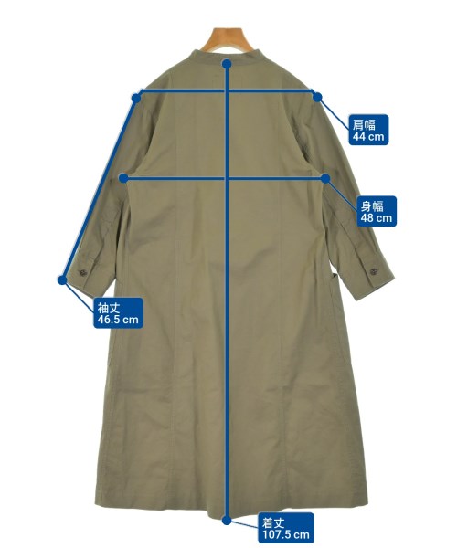 MHL.（エムエイチエル）シャツワンピース カーキ サイズ:2(M位) レディース/2200671674038
