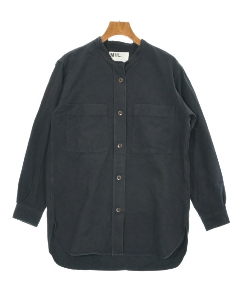 MHL.（エムエイチエル）カジュアルシャツ 紺 サイズ:1(S位) レディース/2200671757083