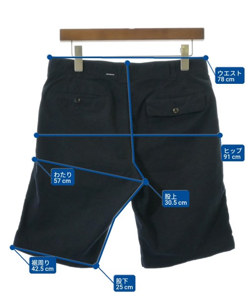 MHL.（エムエイチエル）ショートパンツ 紺 サイズ:M メンズ/2200719758126