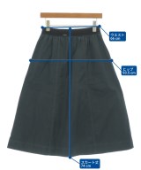 MHL.（エムエイチエル）ロング・マキシ丈スカート 青 サイズ:2(M位) レディース/2200721445052
