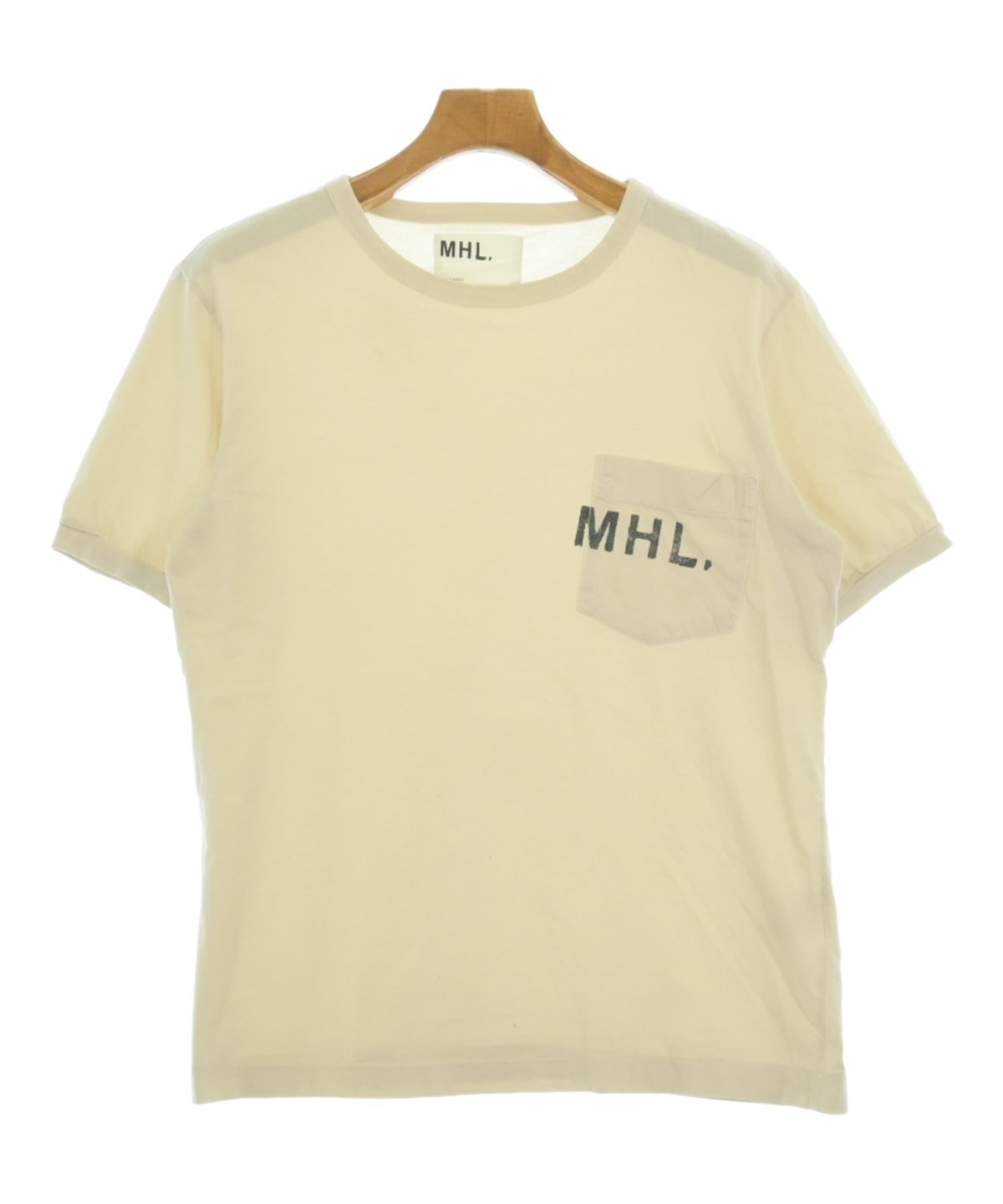 MHL.（エムエイチエル）Tシャツ・カットソー ベージュ サイズ:M メンズ