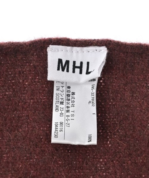 MHL.（エムエイチエル）バンダナ・スカーフ 赤 サイズ:F レディース/2200683535211
