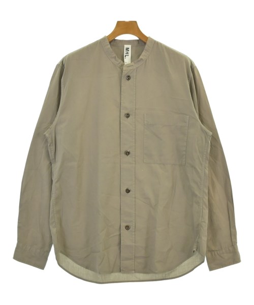 MHL.(エムエイチエル)カジュアルシャツ ベージュ サイズ:XL/2200690375022