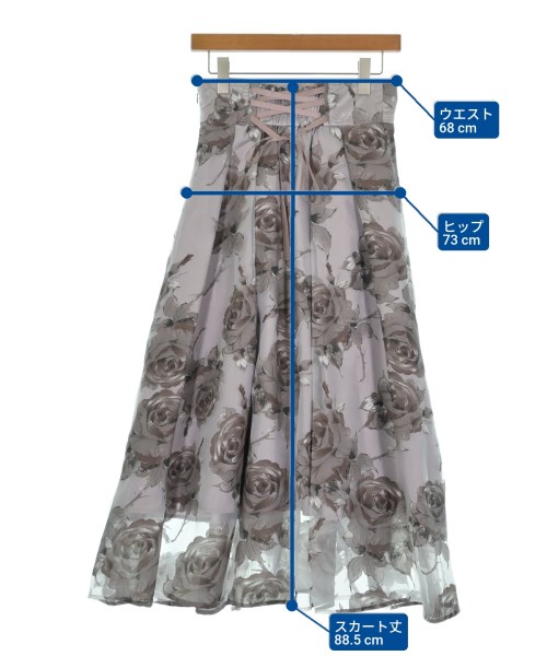 Swingle（スウィングル）ロング・マキシ丈スカート 紫 サイズ:F レディース/2200674858046