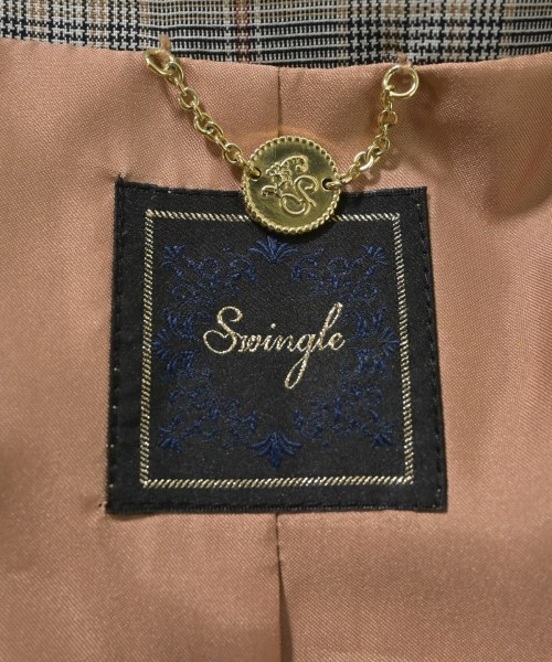 Swingle（スウィングル）ノーカラージャケット グレー サイズ:S レディース/2200664220013