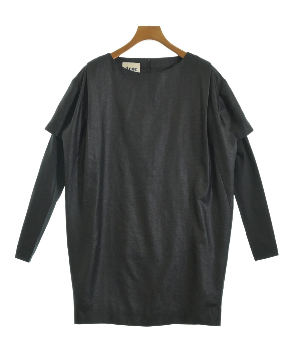 Acne アクネ 長袖ブラウス ブラック サイズ34 Acne（アクネ）ブラウス 黒 サイズ:36(S位) レディース/2200673026019