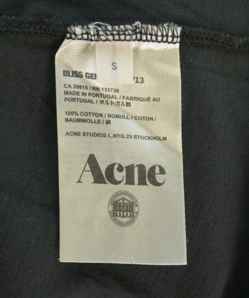 Acne（アクネ）Tシャツ・カットソー 黒 サイズ:S レディース/2200683970135