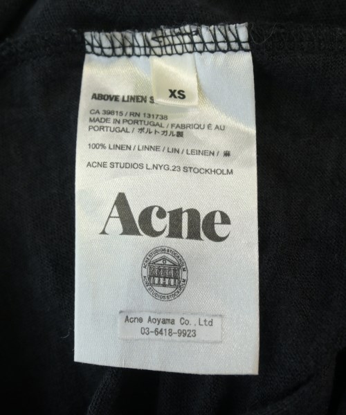 Acne（アクネ）Tシャツ・カットソー 黒 サイズ:XS レディース/2200721860046