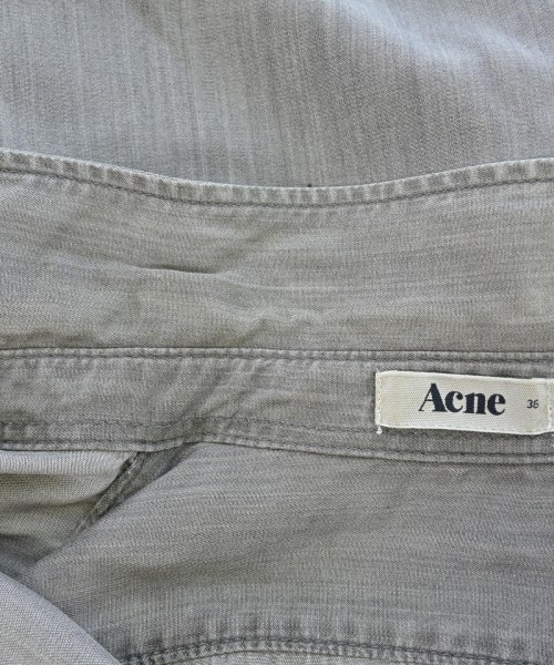 Acne（アクネ）カジュアルシャツ グレー サイズ:36(S位) レディース/2200689854033