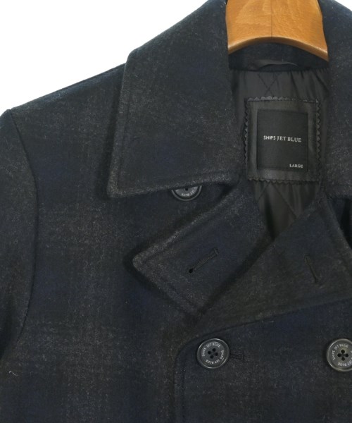 SHIPS JET BLUE（シップスジェットブルー）ピーコート 黒 サイズ:L メンズ/2200640880033