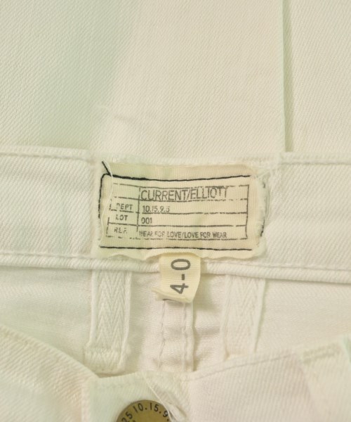 CURRENT ELLIOTT（カレントエリオット）デニムパンツ 白 サイズ:24(S位) レディース/2200630444061
