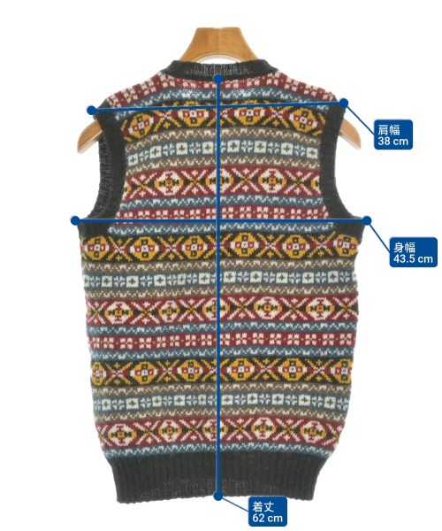 BEAMS PLUS（ビームスプラス）ベスト 茶 サイズ:-(M位) メンズ/2200628244055