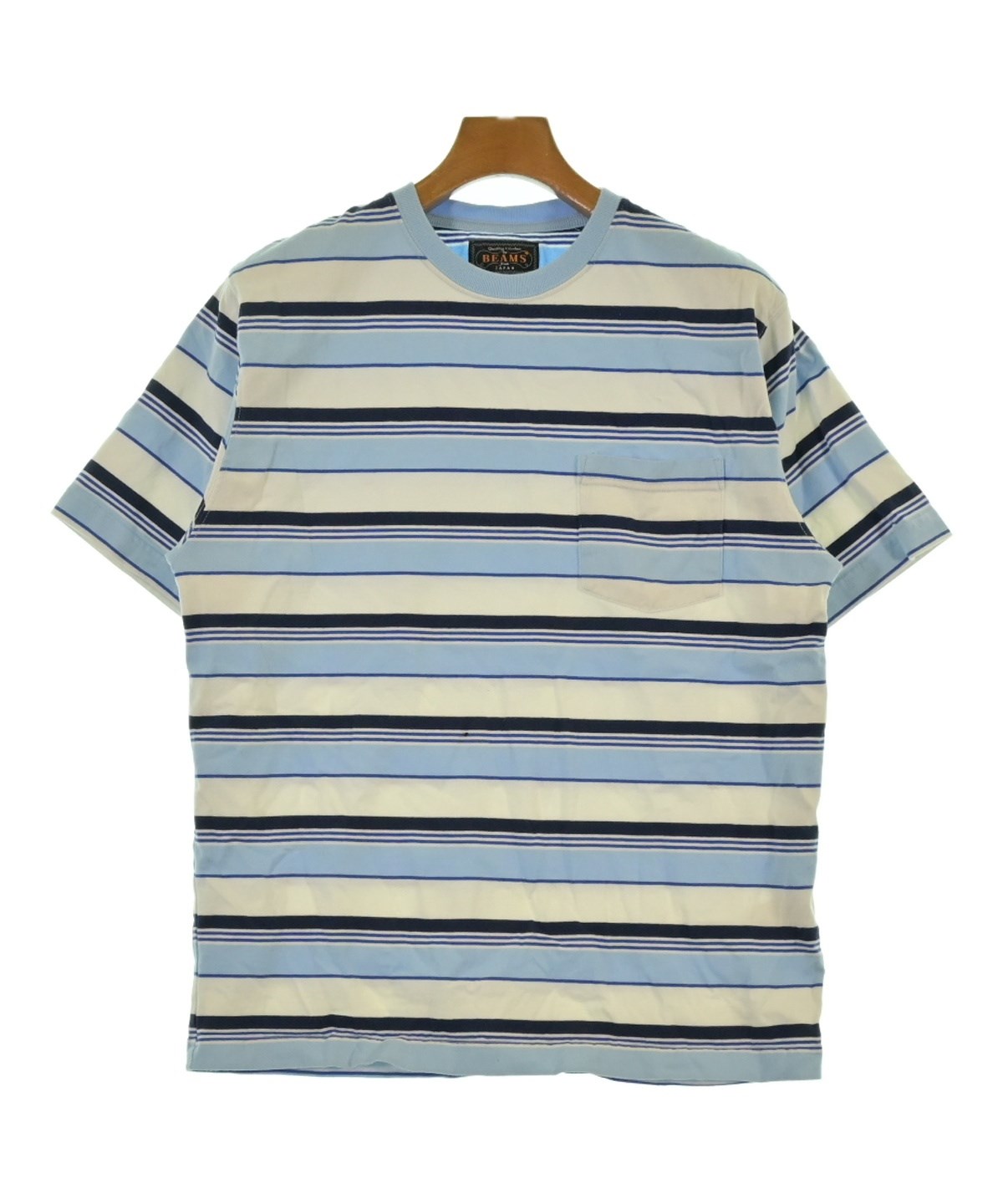 BEAMS PLUS ビームスプラス Tシャツ・カットソー メンズ 【古着】【中古】 BEAMS PLUS（ビームスプラス）Tシャツ・カットソー 青 サイズ:M メンズ