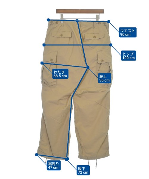 BEAMS PLUS（ビームスプラス）カーゴパンツ ベージュ サイズ:L メンズ/2200552413060
