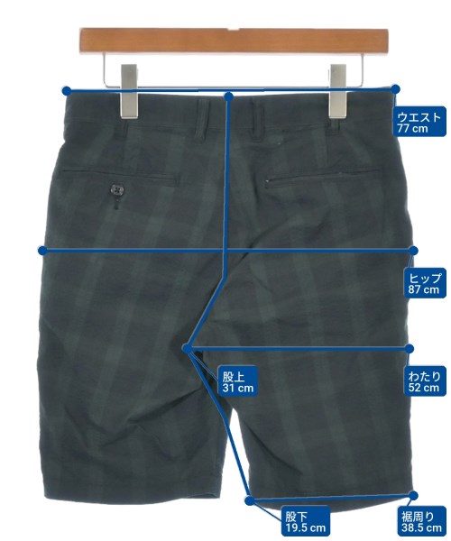 BEAMS PLUS（ビームスプラス）ショートパンツ 緑 サイズ:S メンズ/2200627148026