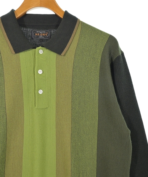 BEAMS PLUS（ビームスプラス）ニット・セーター 緑 サイズ:L メンズ/2200615625157