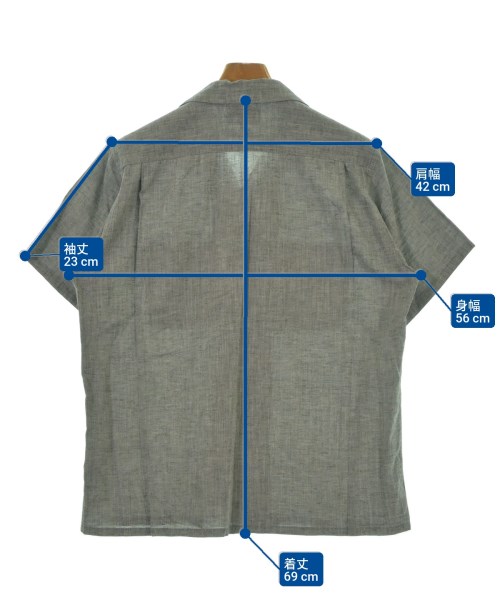 BEAMS PLUS（ビームスプラス）カジュアルシャツ グレー サイズ:M メンズ/2200632950195