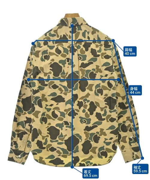 BEAMS PLUS（ビームスプラス）カジュアルシャツ ベージュ サイズ:XS メンズ/2200676960068