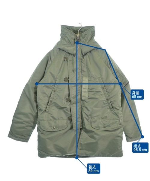 BEAMS PLUS（ビームスプラス）モッズコート カーキ サイズ:XL メンズ/2200693605010