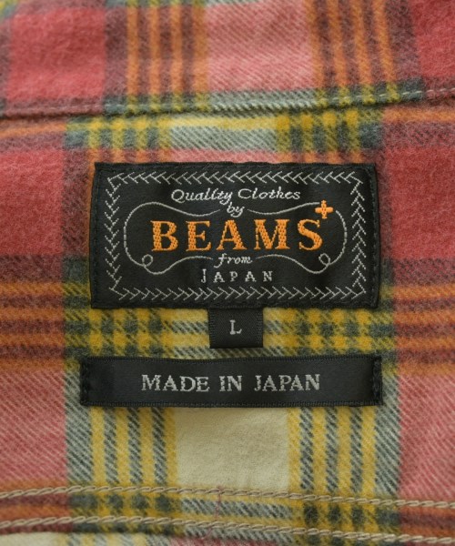 BEAMS PLUS（ビームスプラス）カジュアルシャツ 赤 サイズ:L メンズ/2200694273027