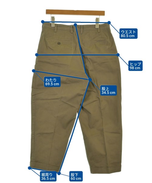 BEAMS PLUS（ビームスプラス）スラックス カーキ サイズ:M メンズ/2200635110039