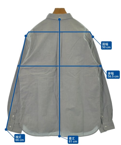 BEAMS PLUS（ビームスプラス）カジュアルシャツ グレー サイズ:XXL メンズ/2200645562071