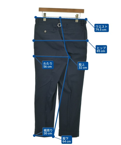 BEAMS PLUS（ビームスプラス）スラックス 紺 サイズ:M メンズ/2200643574038