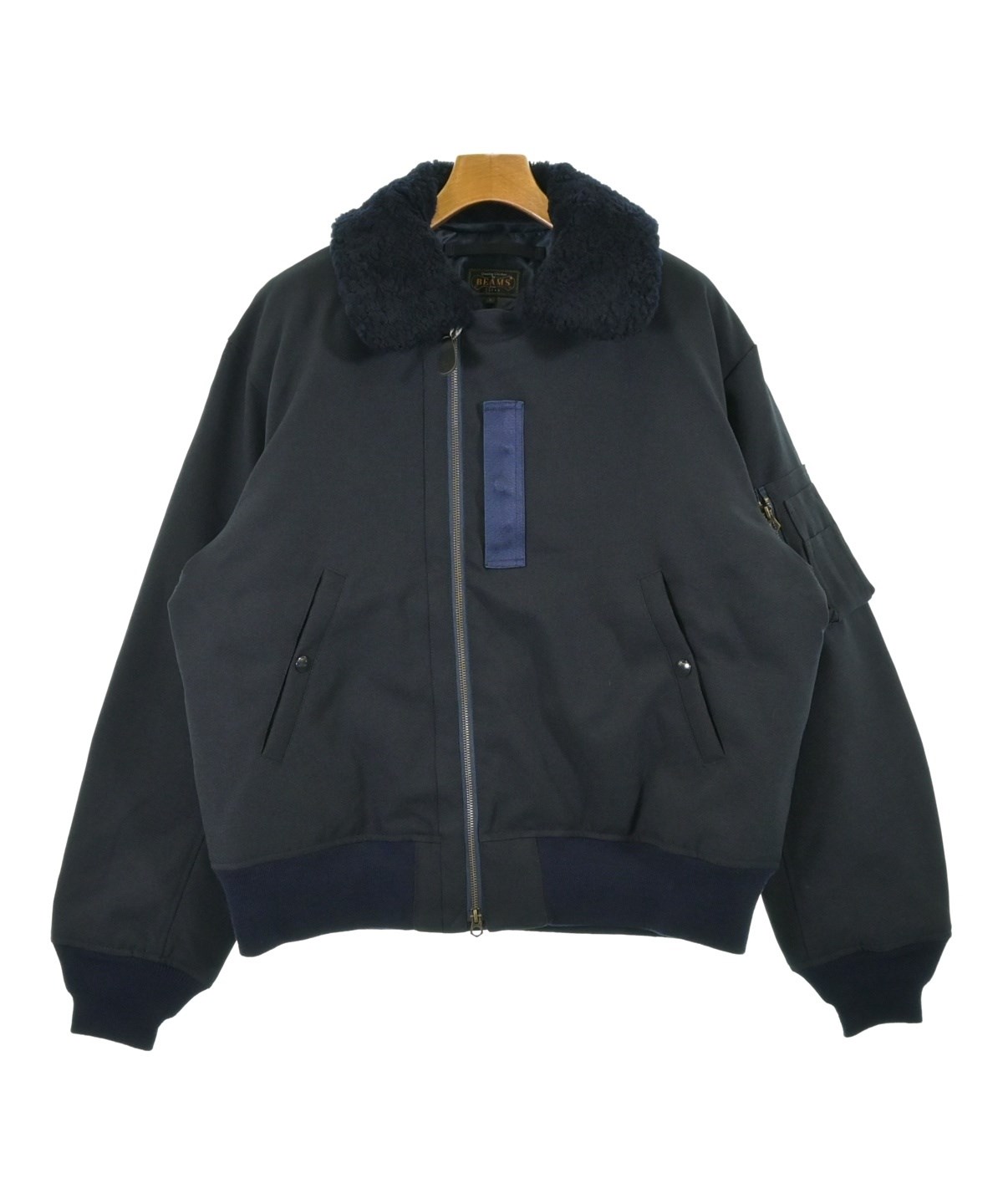 BEAMS PLUS ビームスプラス ダウンジャケット/ダウンベスト L 紺 【古着】【中古】【送料無料】 BEAMS PLUS（ビームスプラス）ダウンジャケット/ダウンベスト 紺