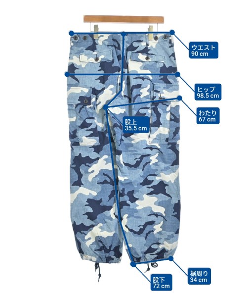 BEAMS PLUS（ビームスプラス）カーゴパンツ 青 サイズ:XL メンズ/2200688792060