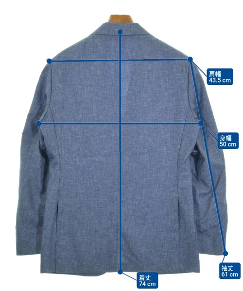 Brilla per il gusto（ブリッラペルイルグスト）テーラードジャケット 青 サイズ:48(L位) メンズ/2200553028034