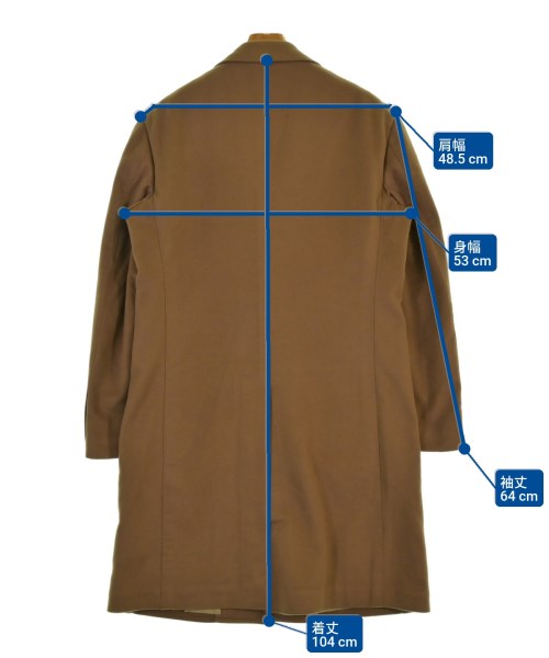 Brilla per il gusto（ブリッラペルイルグスト）チェスターコート 茶 サイズ:48(L位) メンズ/2200644018036