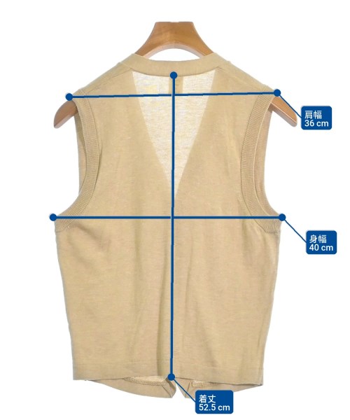 Brilla per il gusto（ブリッラペルイルグスト）ベスト ベージュ サイズ:XS メンズ/2200622302263