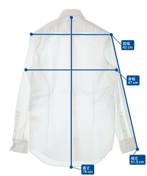 Brilla per il gusto（ブリッラペルイルグスト）カジュアルシャツ 白 サイズ:38(S位) メンズ/2200598594525