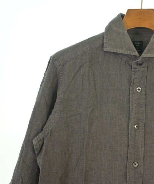 Brilla per il gusto（ブリッラペルイルグスト）カジュアルシャツ グレー サイズ:L メンズ/2200614821062