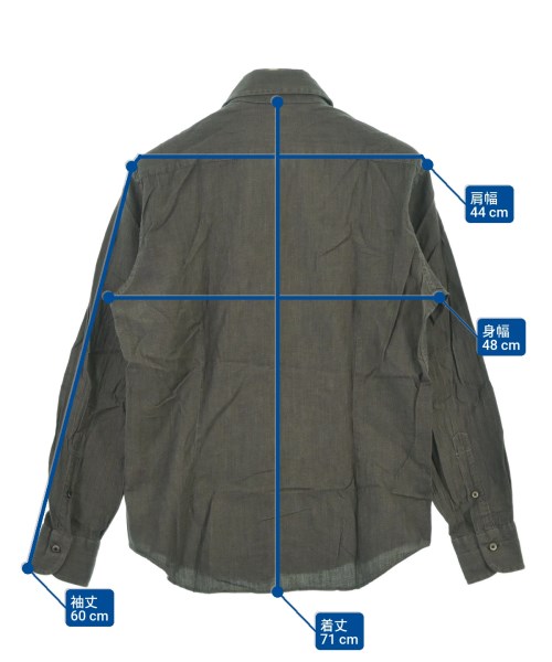 Brilla per il gusto（ブリッラペルイルグスト）カジュアルシャツ グレー サイズ:L メンズ/2200614821062