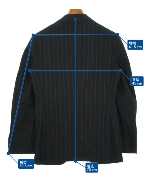 Brilla per il gusto（ブリッラペルイルグスト）ジャケット 黒 サイズ:42(XS位) メンズ/2200680322029