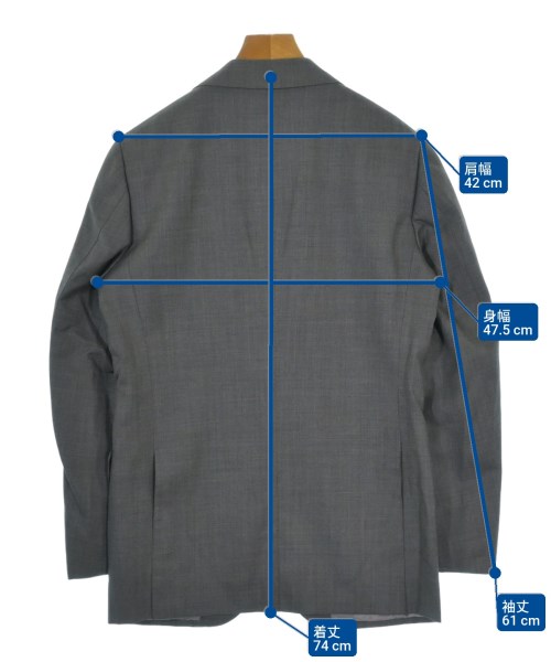 Brilla per il gusto（ブリッラペルイルグスト）ビジネス グレー サイズ:46(M位)/46(M位) メンズ/2200648279051