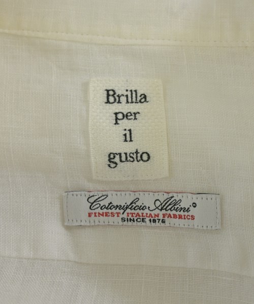 Brilla per il gusto（ブリッラペルイルグスト）カジュアルシャツ 白 サイズ:M メンズ/2200704966062