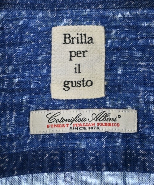 Brilla per il gusto（ブリッラペルイルグスト）カジュアルシャツ 青 サイズ:M メンズ/2200704966079