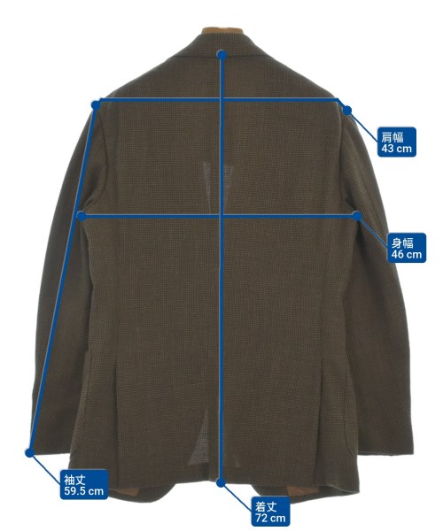 Brilla per il gusto（ブリッラペルイルグスト）テーラードジャケット 茶 サイズ:46(M位) メンズ/2200668225311