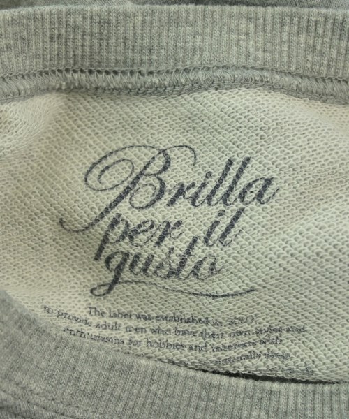 Brilla per il gusto（ブリッラペルイルグスト）スウェット グレー サイズ:M メンズ/2200681907034