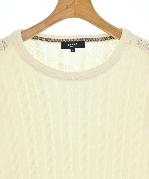 BEAMS HEART（ビームスハート）ニット・セーター 白 サイズ:XL メンズ/2200619991012