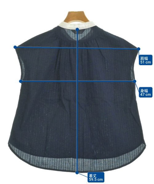 BEAMS HEART（ビームスハート）カジュアルシャツ 紺 サイズ:F レディース/2200623795347