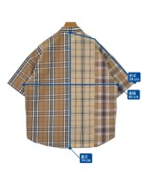 BEAMS HEART（ビームスハート）カジュアルシャツ 茶 サイズ:M メンズ/2200630212042