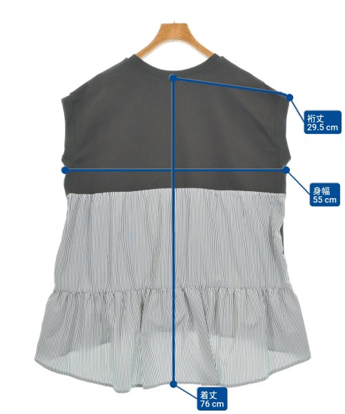 BEAMS HEART（ビームスハート）ノースリーブ グレー サイズ:F レディース/2200633822088