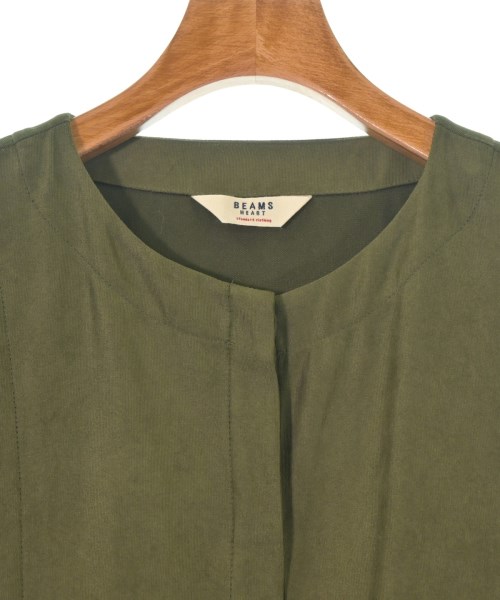 BEAMS HEART（ビームスハート）シャツワンピース カーキ サイズ:F レディース/2200640840136